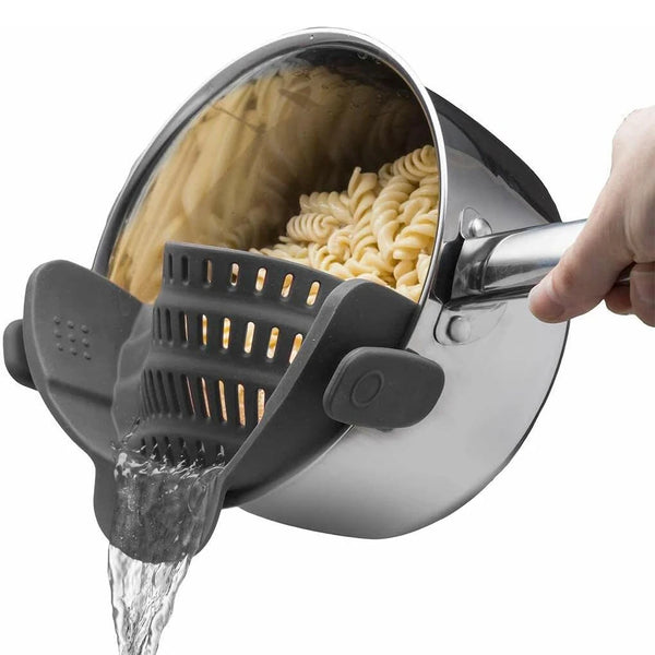 Quick Clip-On Silicone Pot Strainer